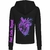 hoodie zippé neon heart dos-EMPTY SOUL