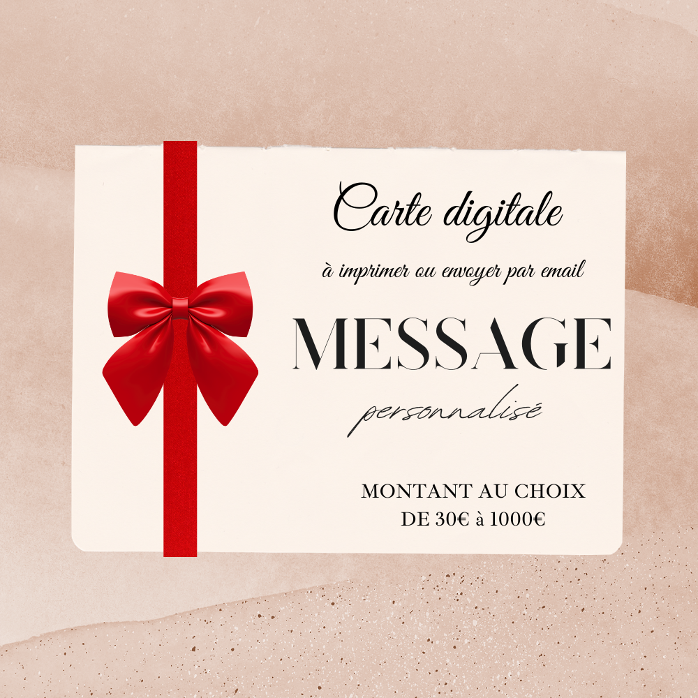 carte cadeau digitale email femme mode sacs cosmétiques
