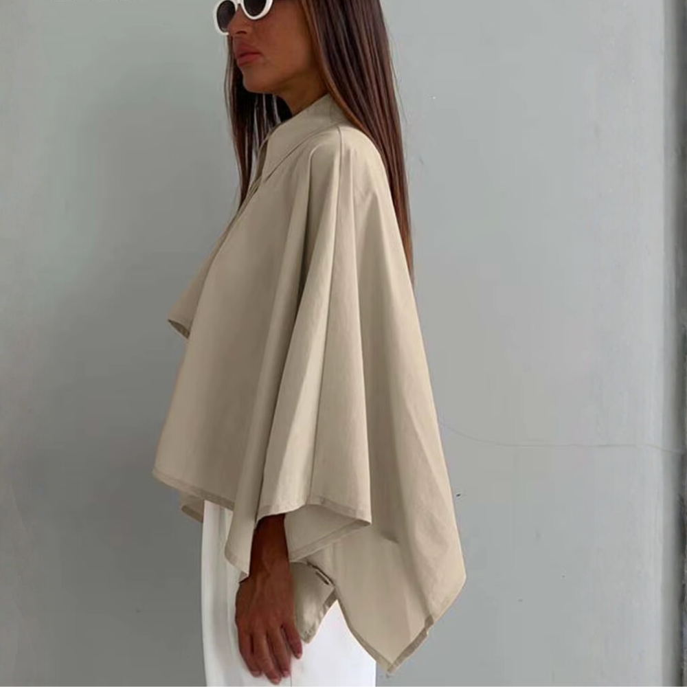 chemisier beige chauve-souris femme
