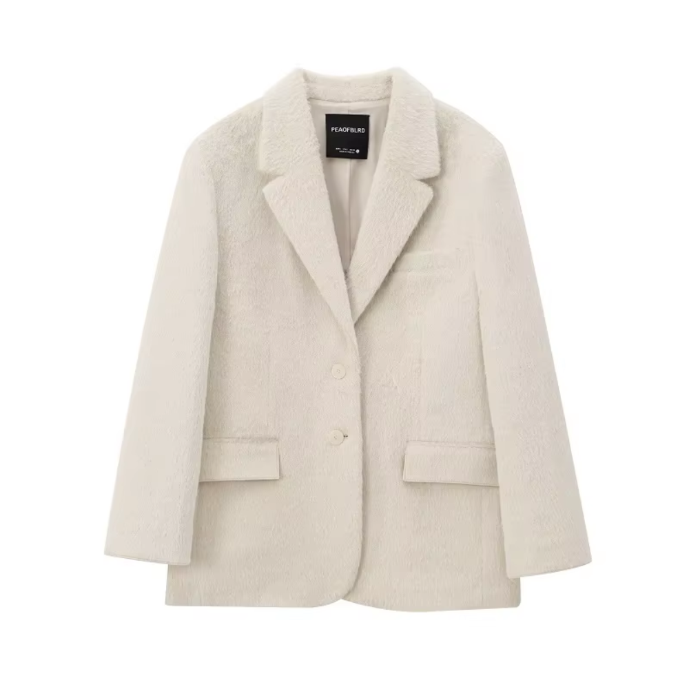 blazer blanc hiver tendance femme