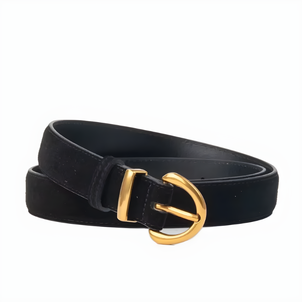 ceinture daim noir