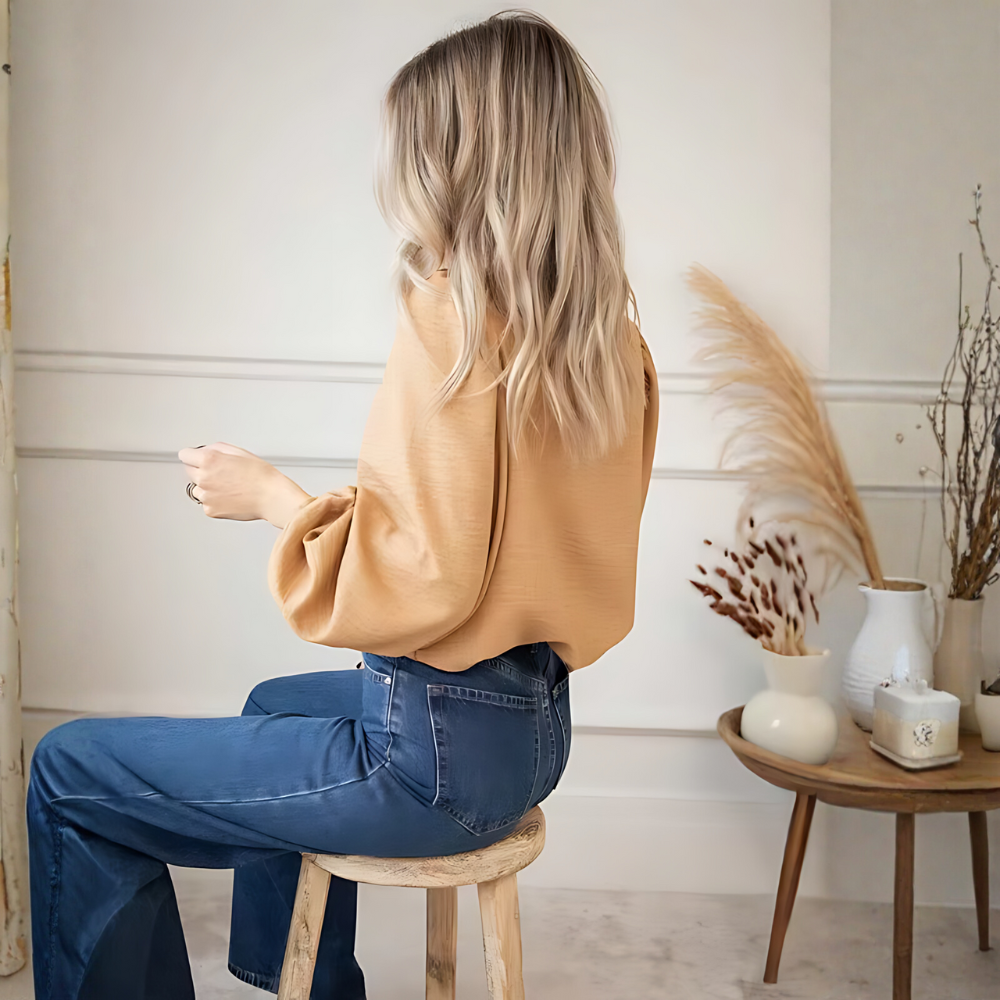 Chemisier jaune élégant femme Paris