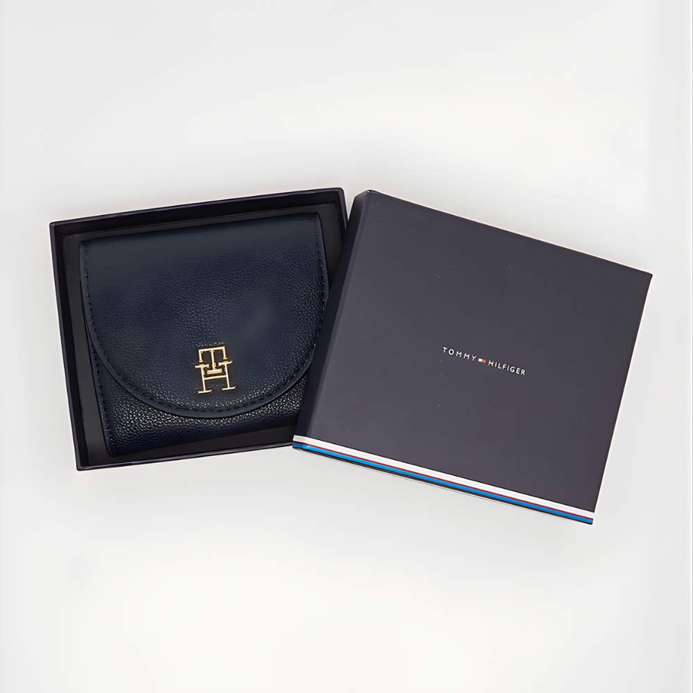 portefeuille noir tommy hilfiger