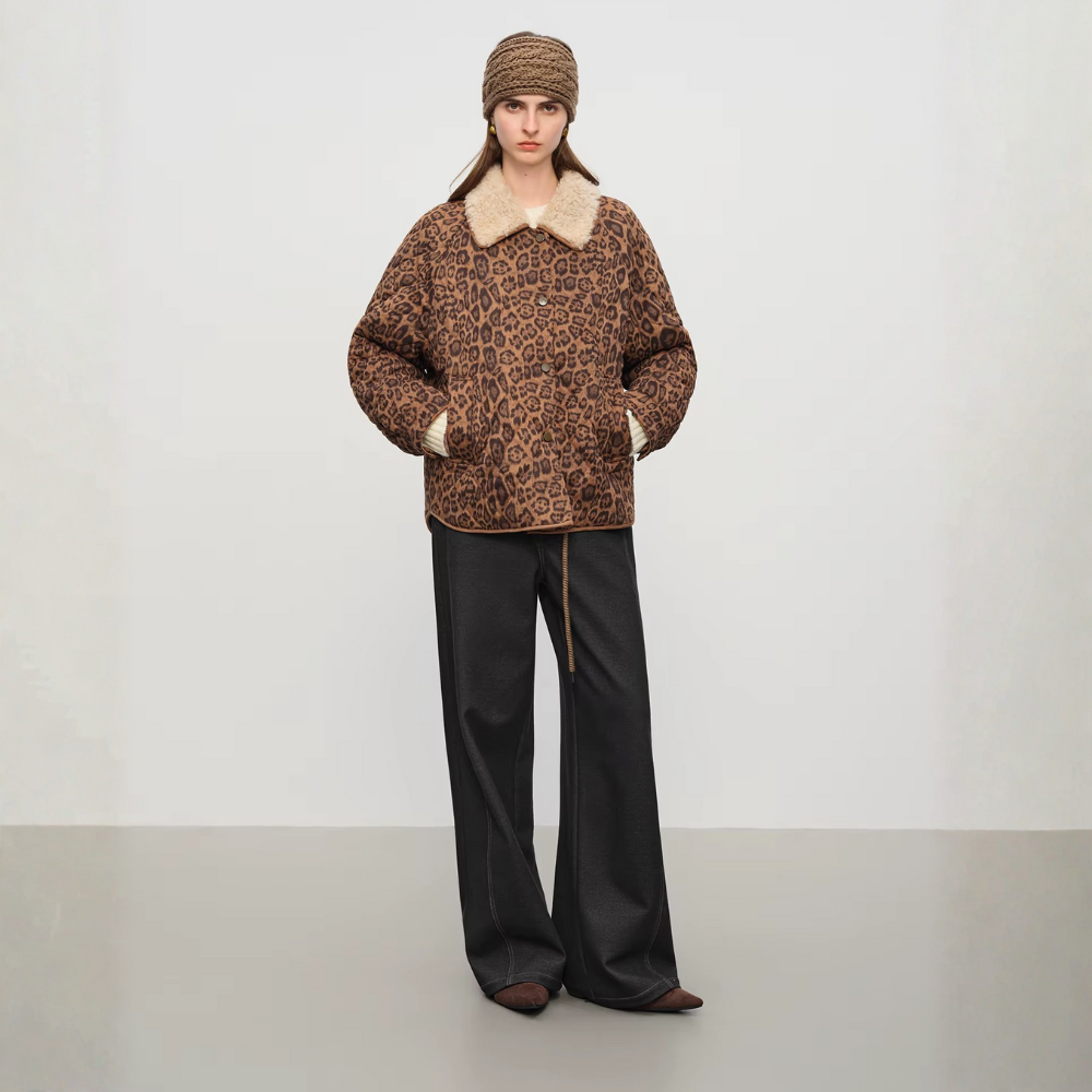 manteau leopard balzac femme
