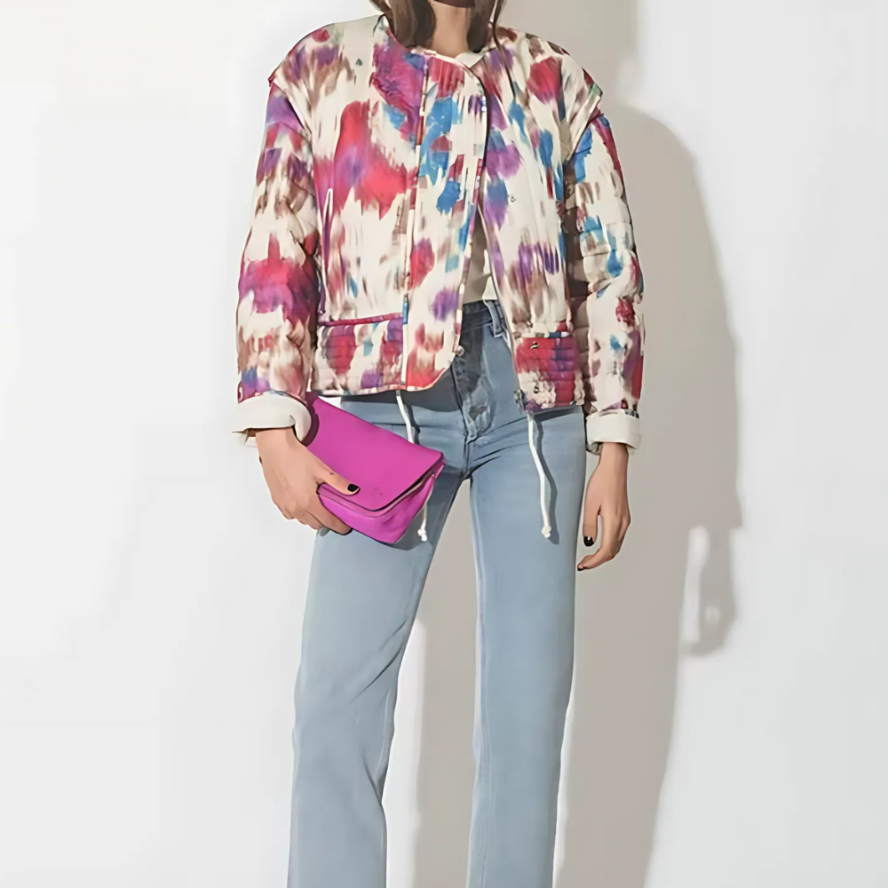 Veste en coton imprimée femme Noa