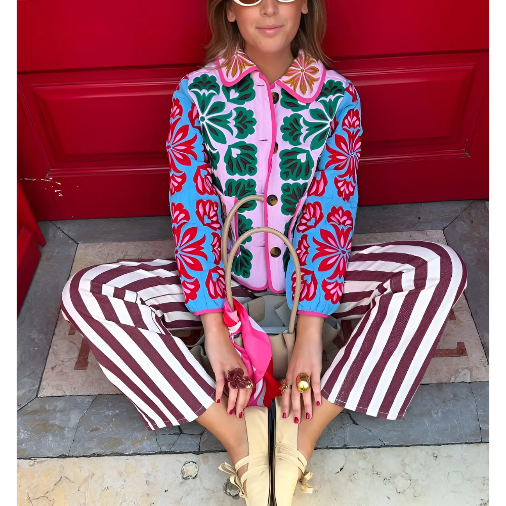 Veste Clarisse en coton imprimée