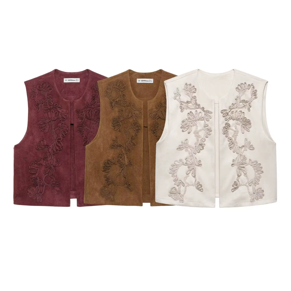 Gilet sans manches bordeaux AnneLise (3)