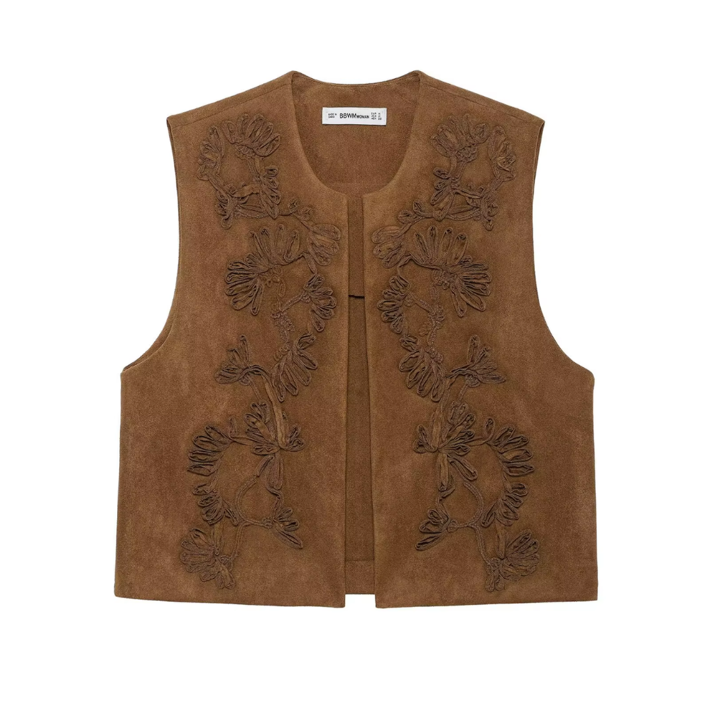 Gilet sans manches camel AnneLise