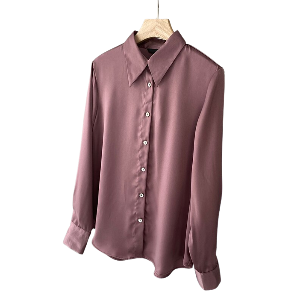 chemise en soie femme vieux rose
