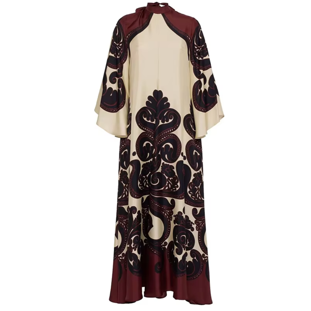 robe longue imprimée femme automne (5)