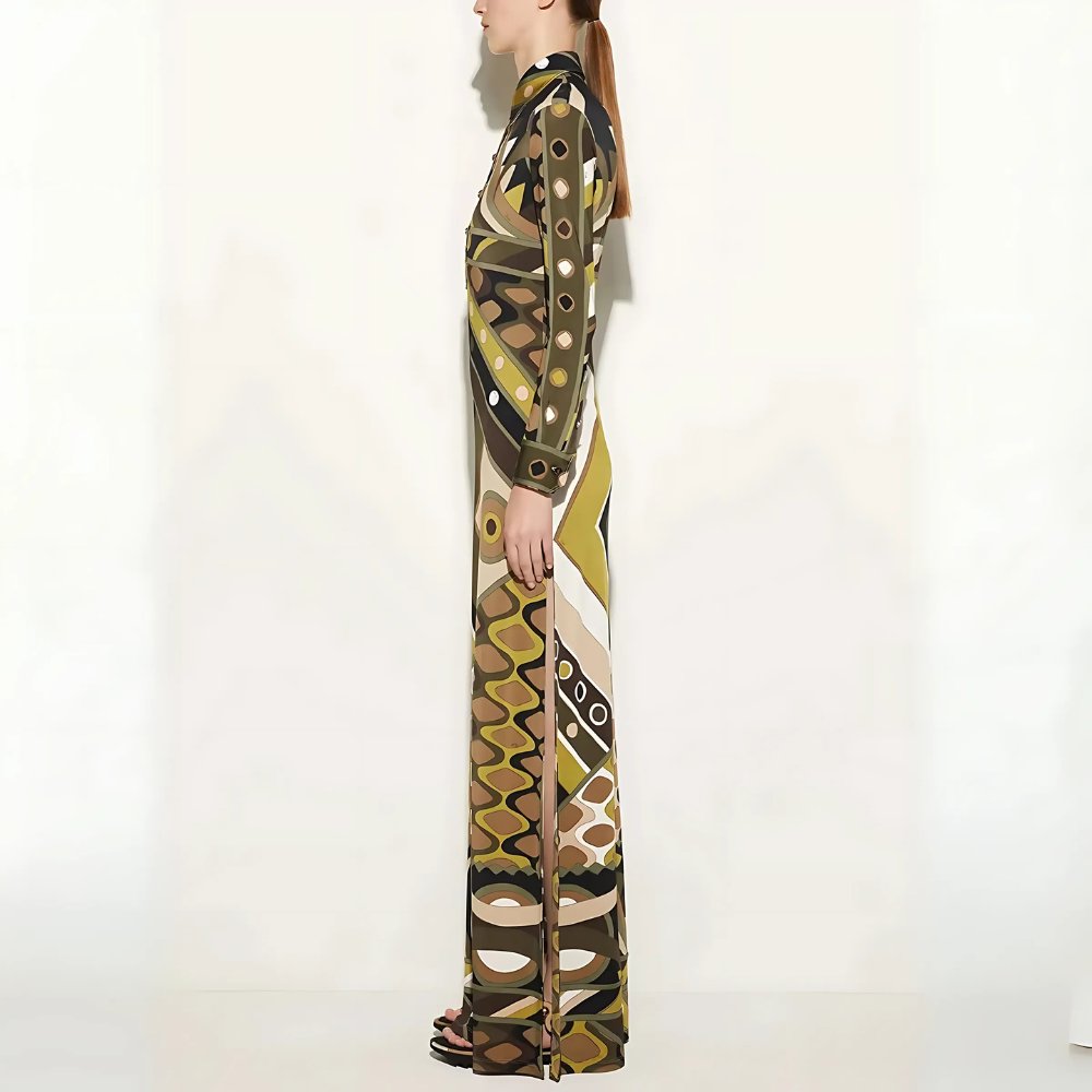 Robe longue imprimée seventies femme (2)