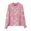 Chemisier rose brodé à fleurs femme (2)