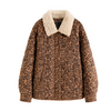 manteau court léopard femme luxe