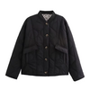 Veste matelassée Charlie noire intérieur léopard