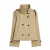 Trench court beige femme