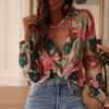 Chemisier imprimé multicolore Camille