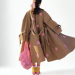 trench long beige femme
