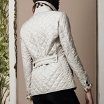 Veste matelassée courte blanche chic femme