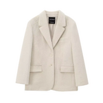 blazer blanc hiver tendance femme