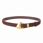 ceinture en daim  café
