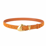 ceinture en daim orange