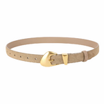 ceinture en daim beige