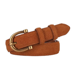 ceinture daim orange