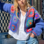 Cardigan mohair crochet majorelle hippie (2)