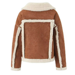 blouson chaud court rétro vintage femme
