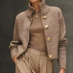 cardigan chic luxe femme boutons dorés