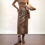 jupe jacquard longue femme hiver