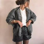 Veste matelassée Charlie intérieur léopard