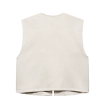Gilet sans manches blanc tendance AnneLise