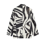 Blazer zèbre noir et blanc femme (4)
