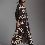 Robe longue imprimée femme collection automne 2025