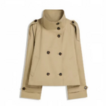 Trench court beige femme