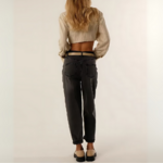 chemise cravatte crop top femme tendance automne
