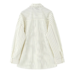 chemise cravatte blanche à rayures femme (2)