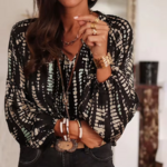 Chemisier Roxane noir blanc femme