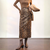 jupe jacquard longue femme hiver
