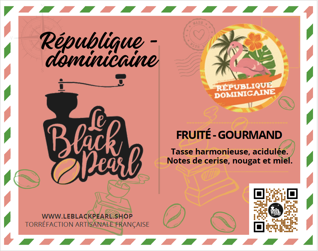 Etiquette-République-Dominicaine-Black-Pearl-Torrefaction-Roanne