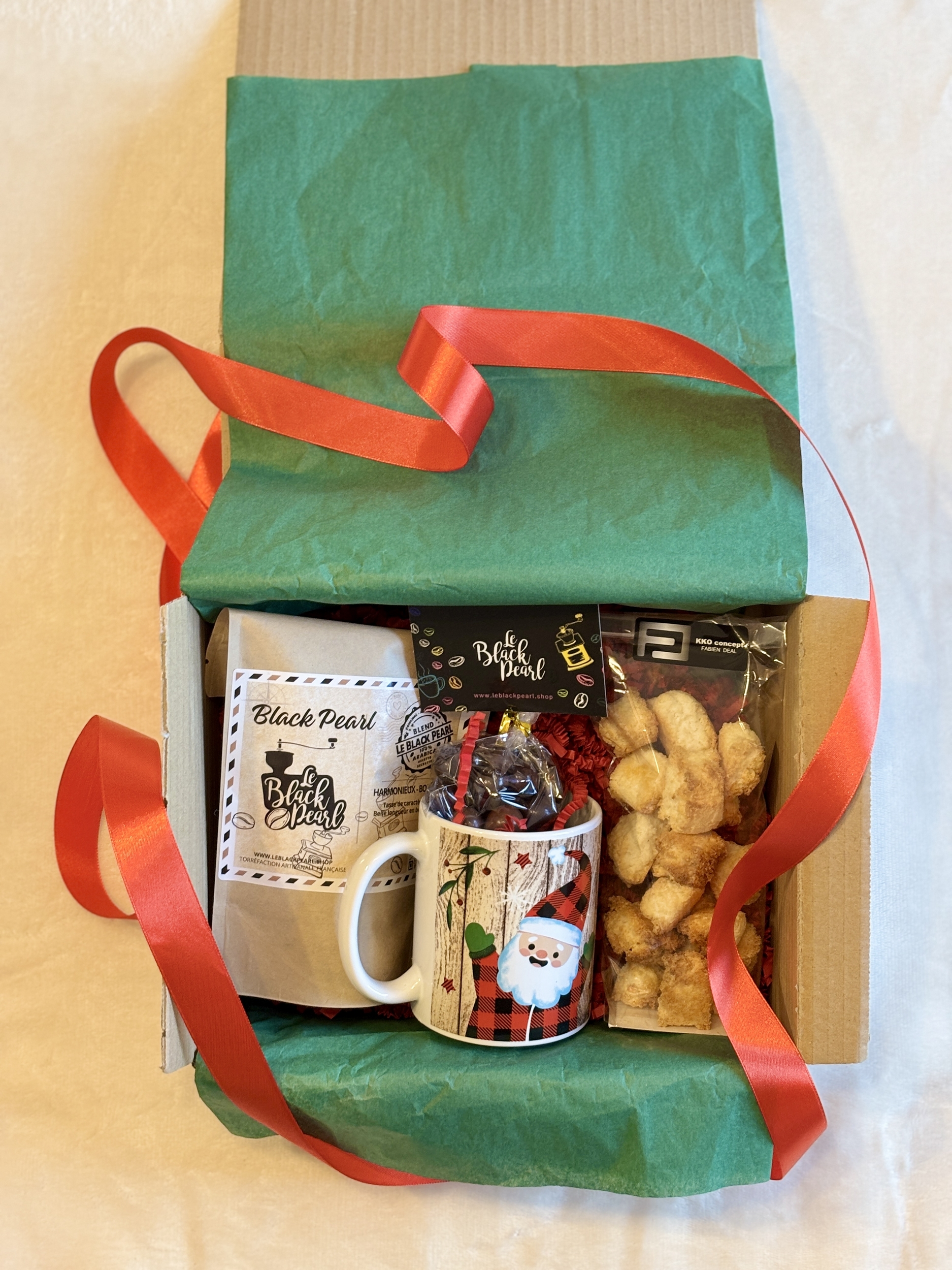 Petit coffret noel-2025-Café sélection-Chocolat-Le Black pearl Torrefaction-Roanne