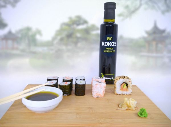 sauce aminos coco bio sushi