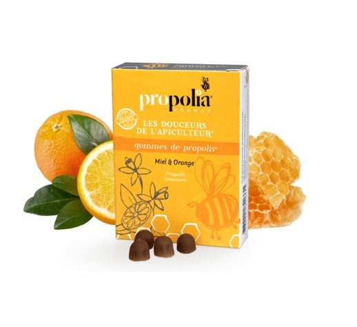 Gommes Propolis miel & Orange - propolia - Santé Bio Europe