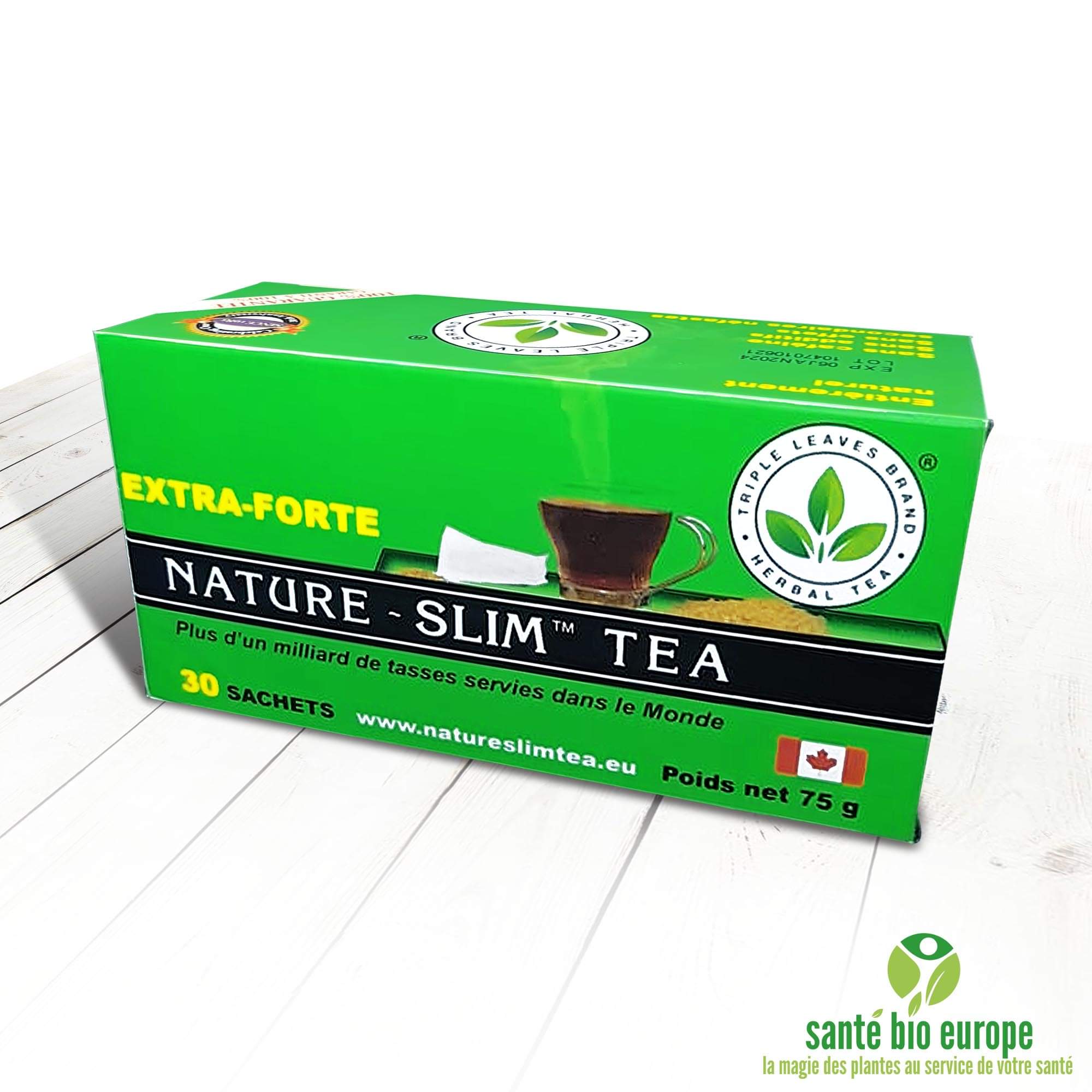Méga Slim thé vert minceur, 20 unités, saveur naturelle de citron – Four  O'Clock Herboriste : Tisane,thé et infusion
