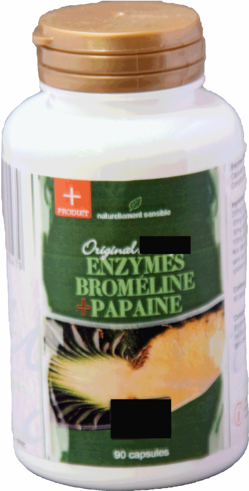 enzymes broméline + papaine