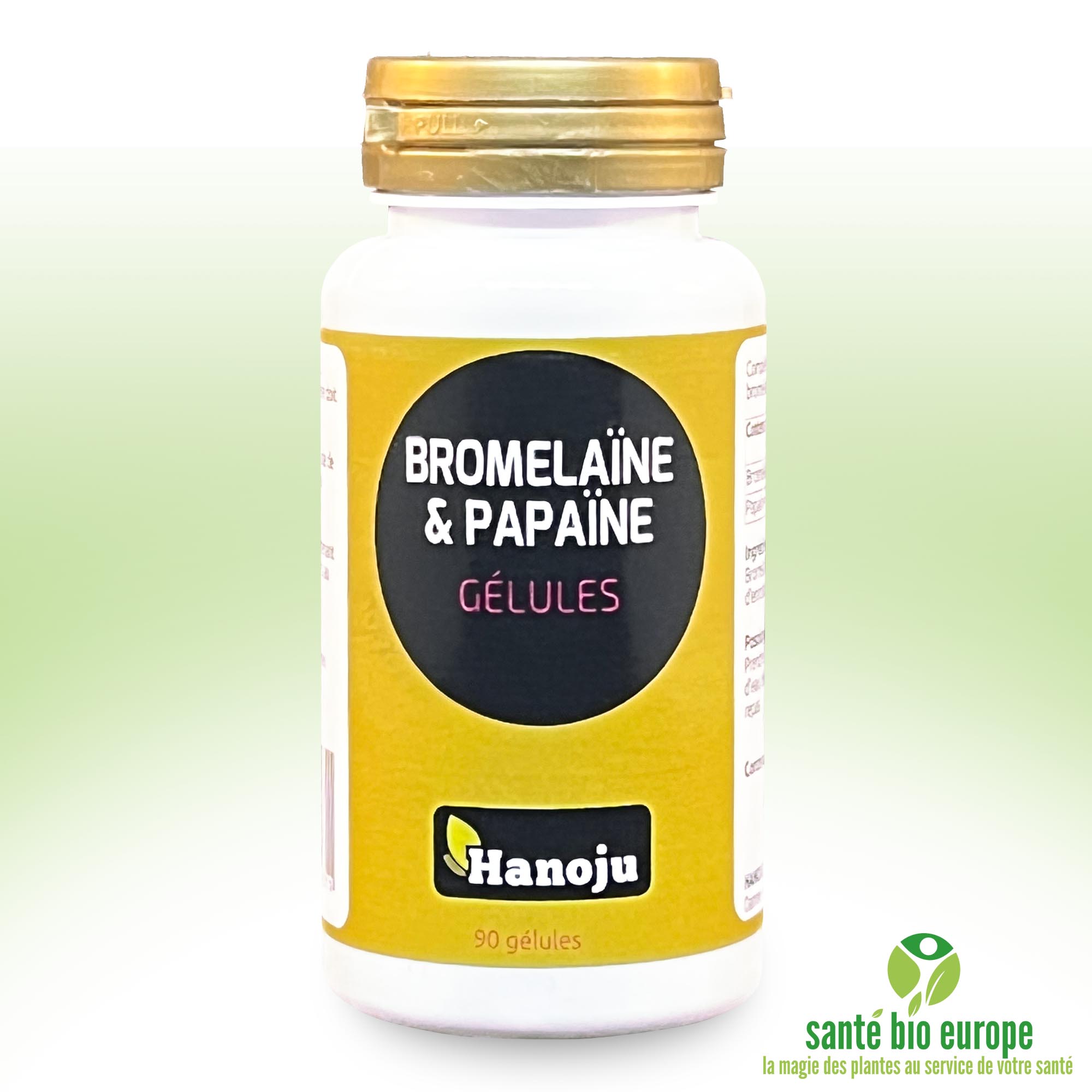 Bromelaïne &amp; Papaïne (90 gélules) front