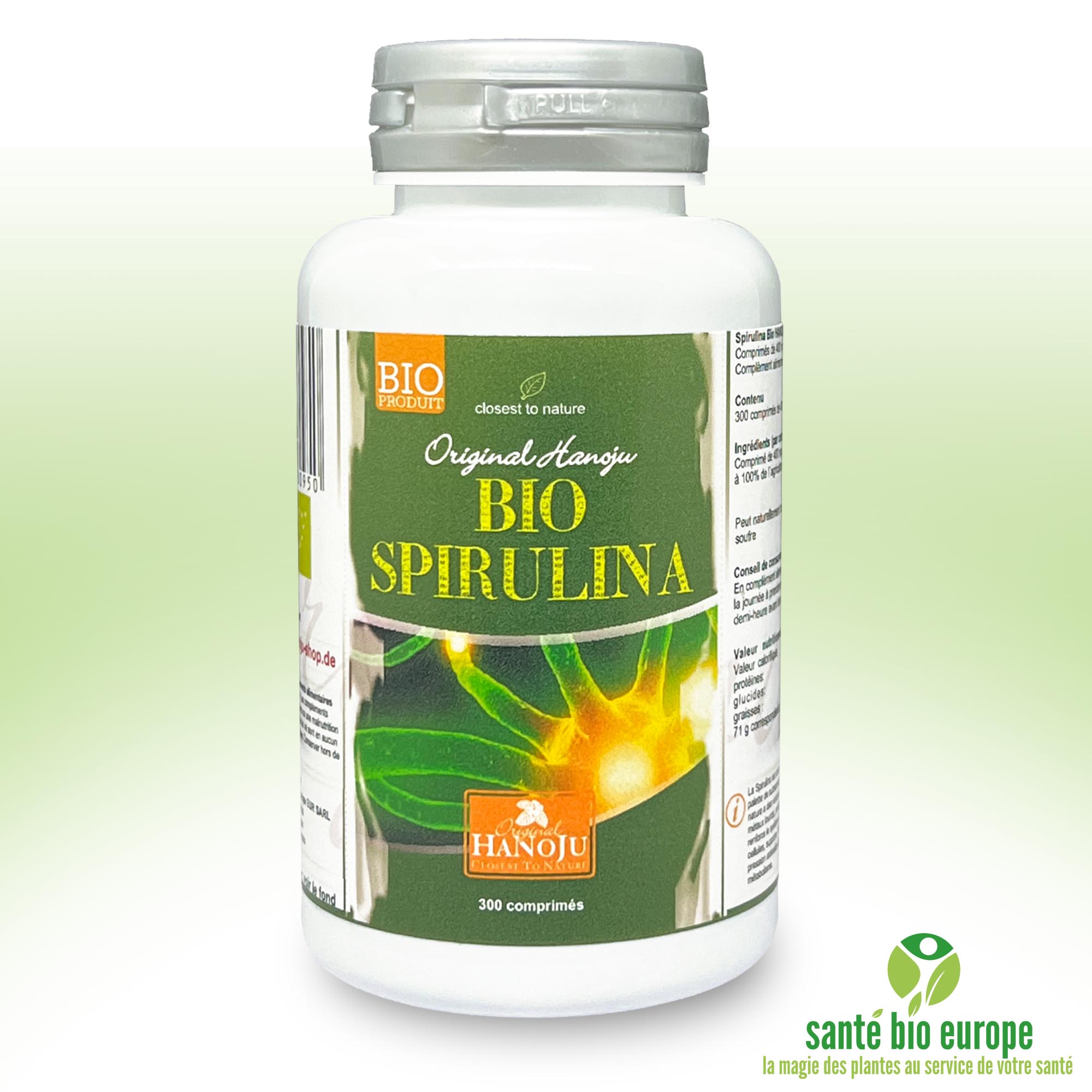 Spiruline Bio (Spirulina Plantesis) - 300 comprimés - 400 mg