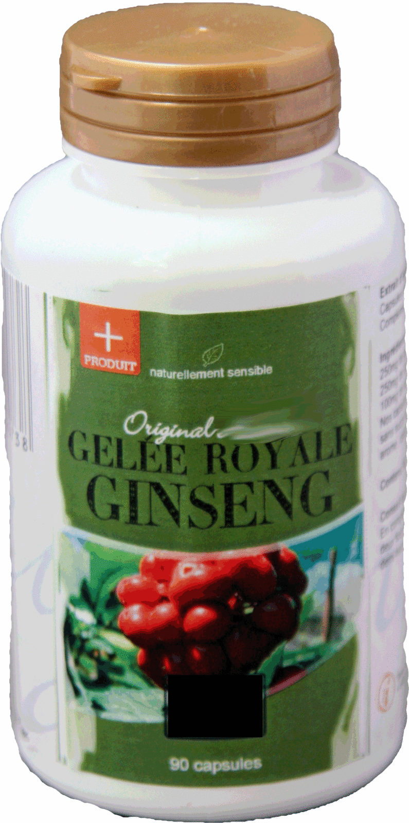 Gelée Royale - Ginseng - 500 mg - 90 gélules