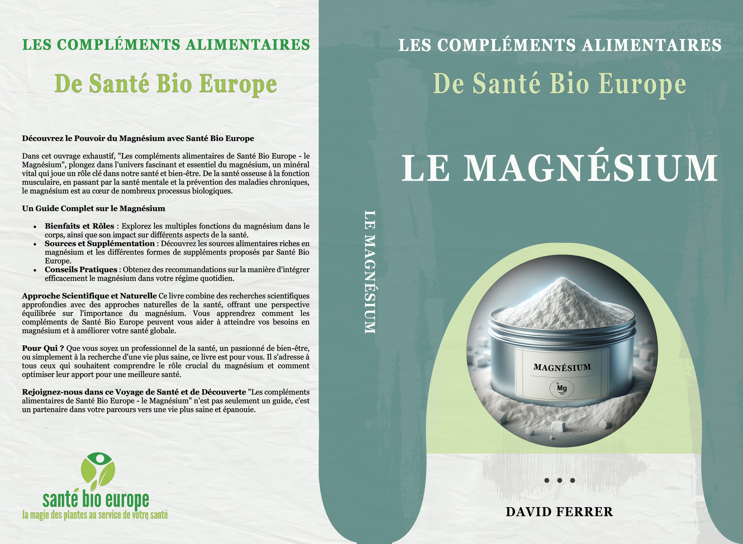 Les Compléments Alimentaires de Santé Bio Europe - LE MAGNÉSIUM -  DiversLivres - Santé Bio Europe